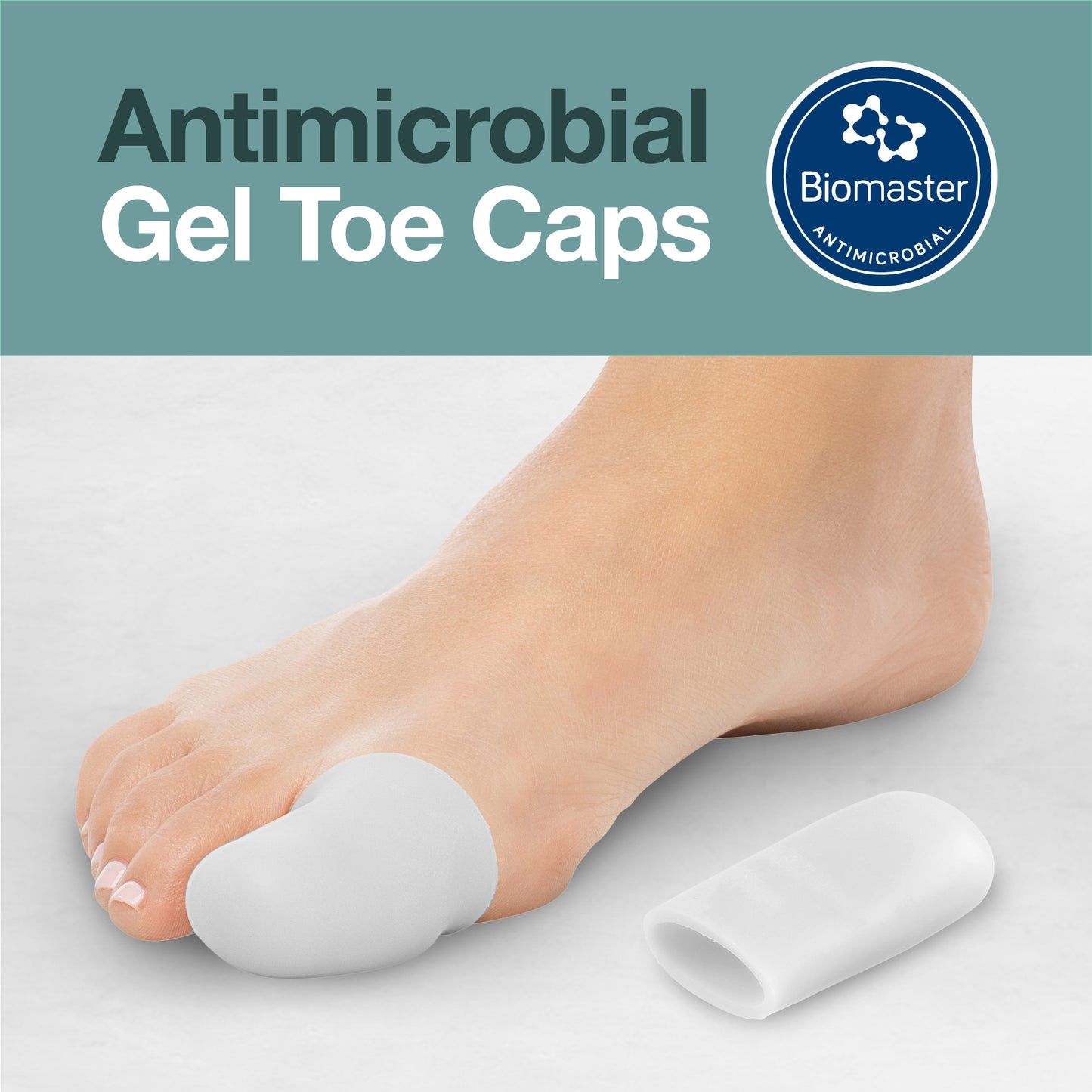 Antimicrobial Gel Toe Caps