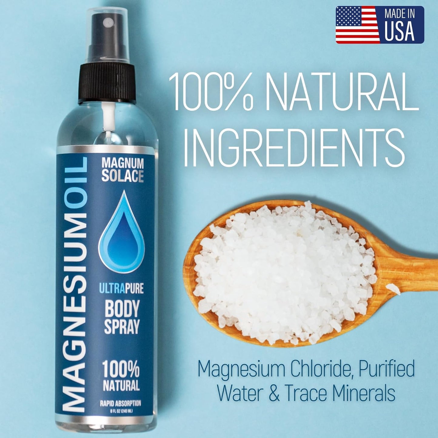 Magnesium Oil Spray for Joint & Muscle Relief, Sleepless Legs