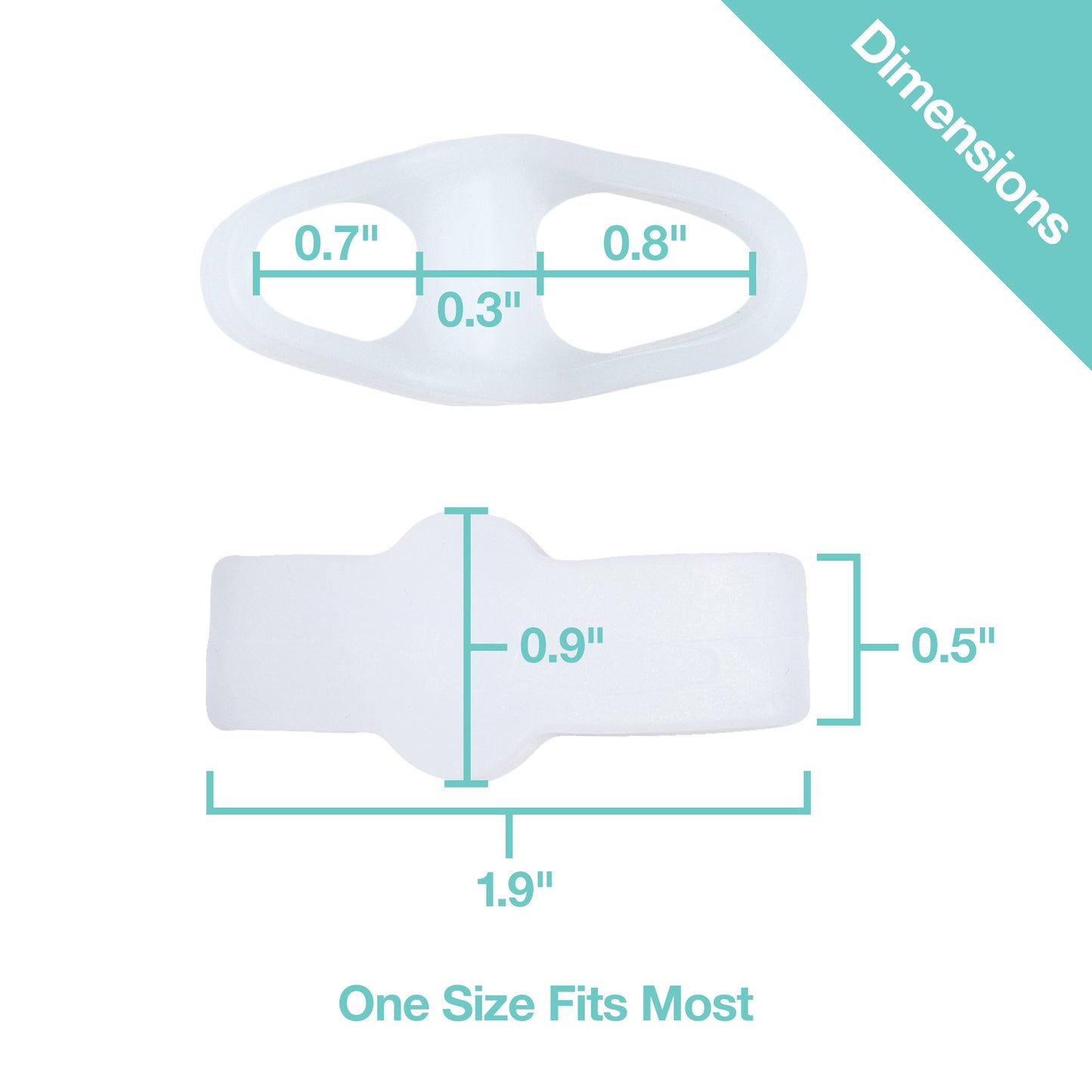 Double Loop Toe Separator for Bunions