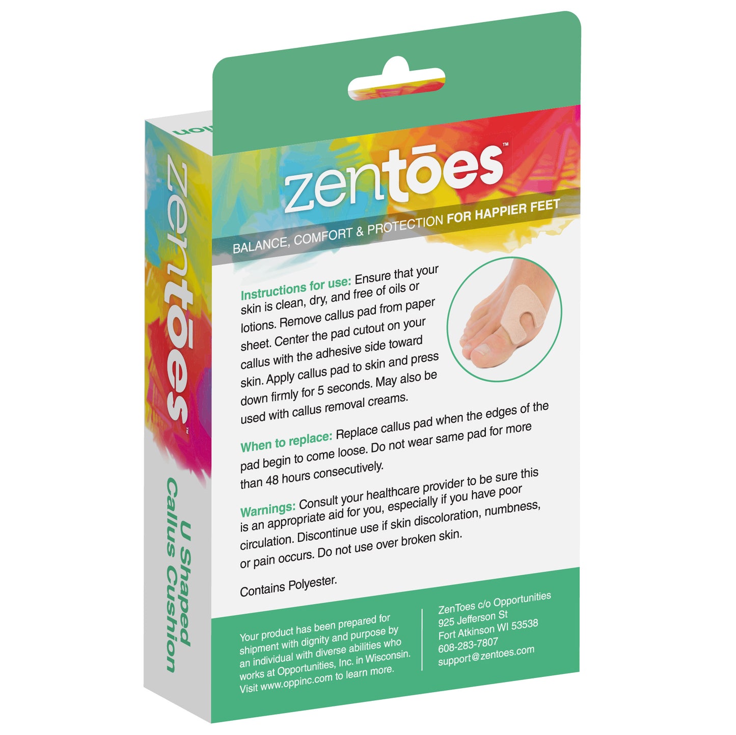 U-Shaped Felt Callus Pads
