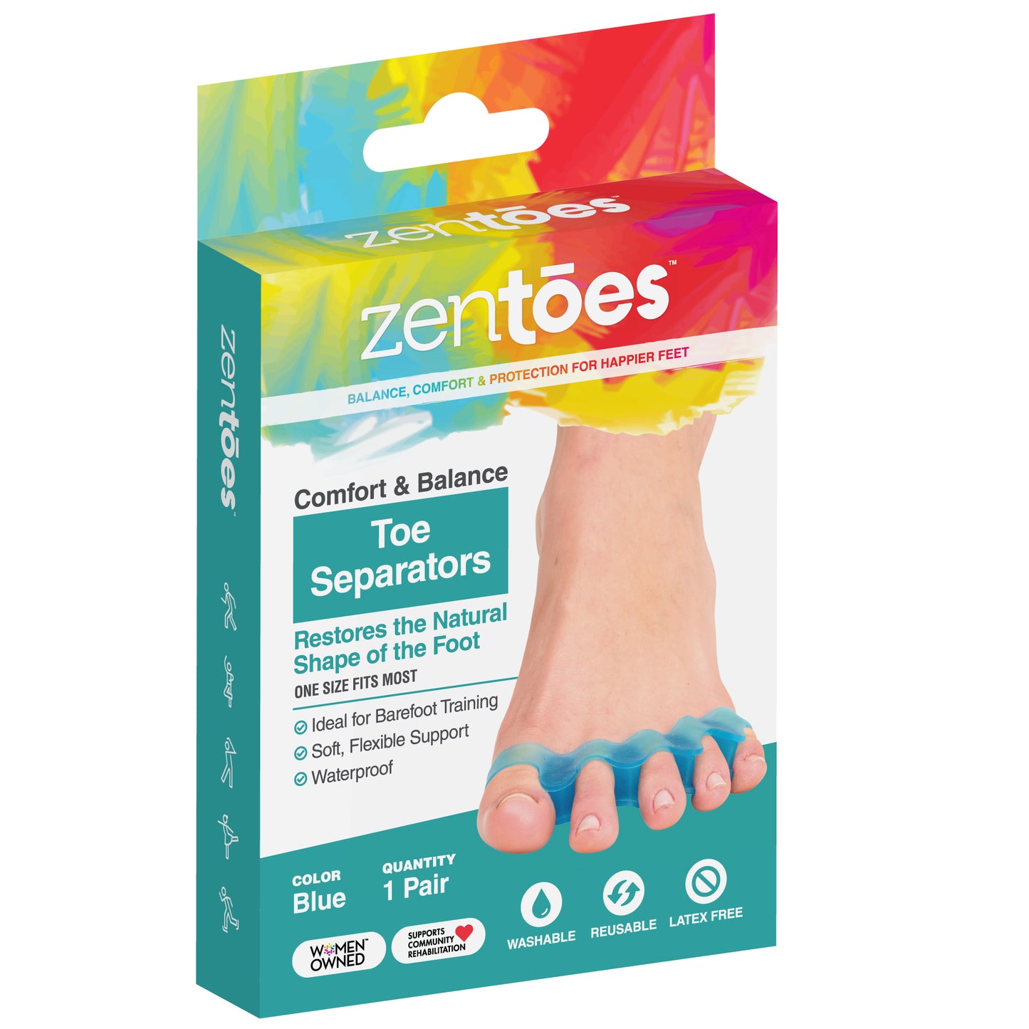 Five Loop Toe Spacer for Toe Realignment