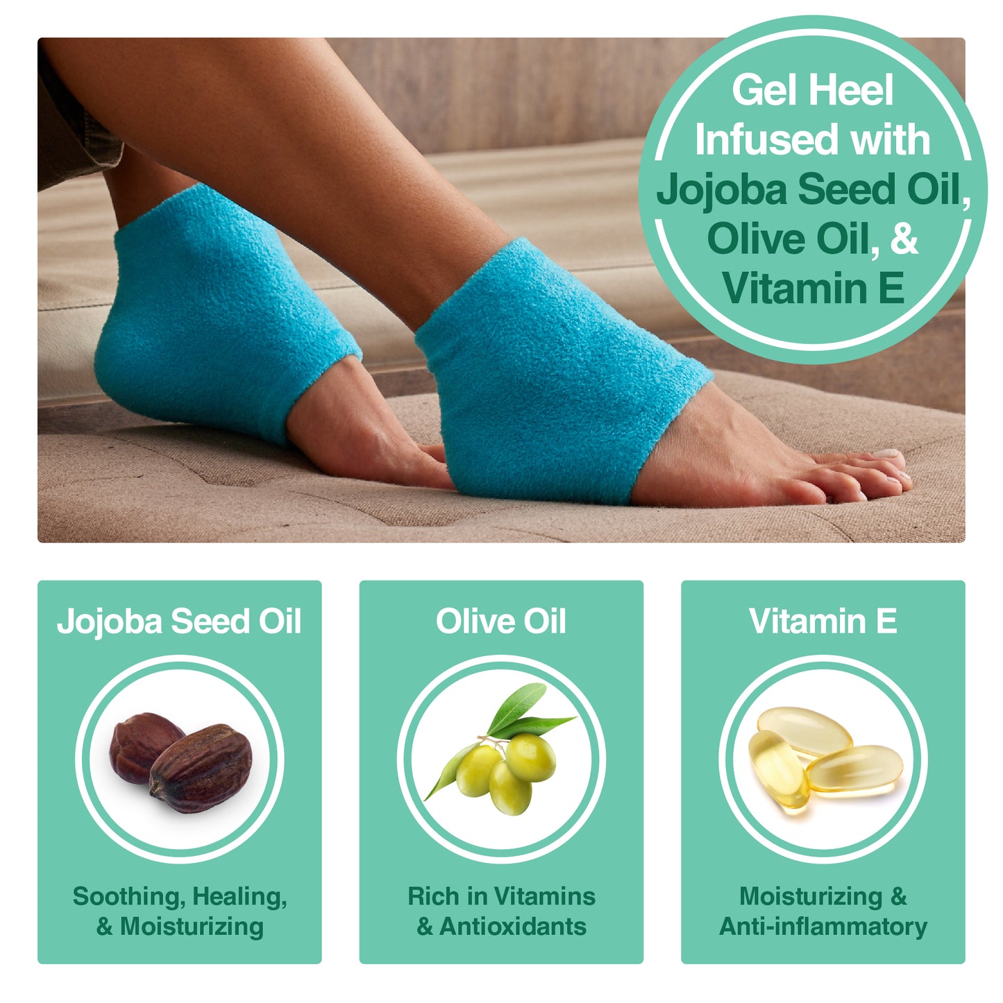 Moisturizing Heel Socks