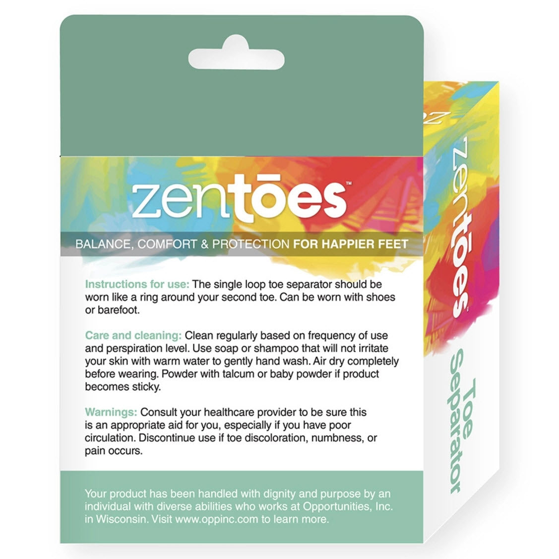 Single Loop Toe Separator for Bunions