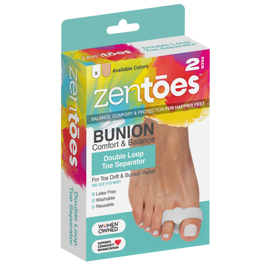 Double Loop Toe Separator for Bunions