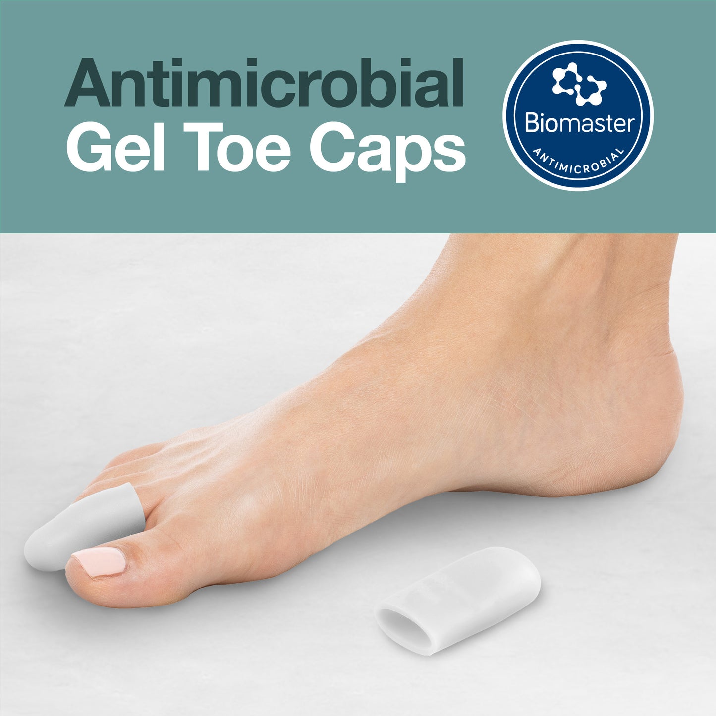 Antimicrobial Gel Toe Caps